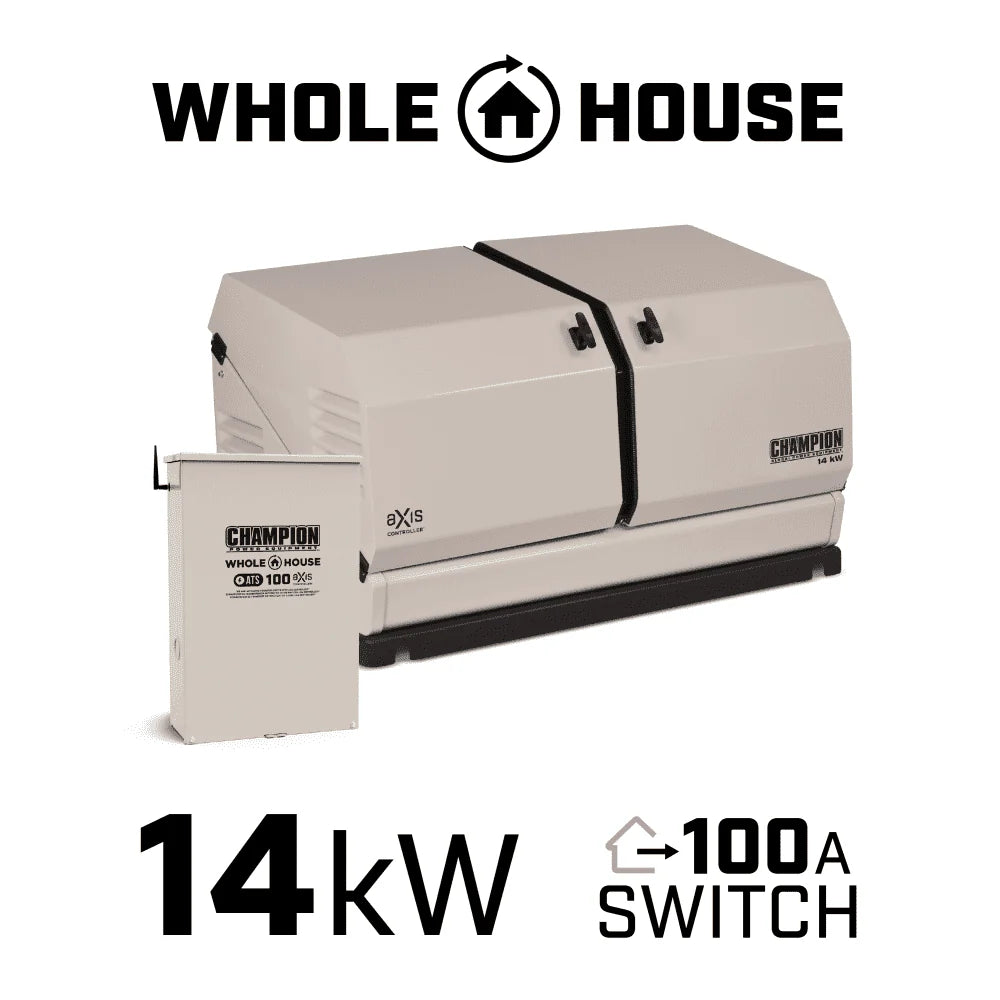 14Kw Home Standby Generator with 100 Amp Automatic Transfer Switch S91213