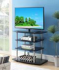 Black Highboy TV Stand Y4163