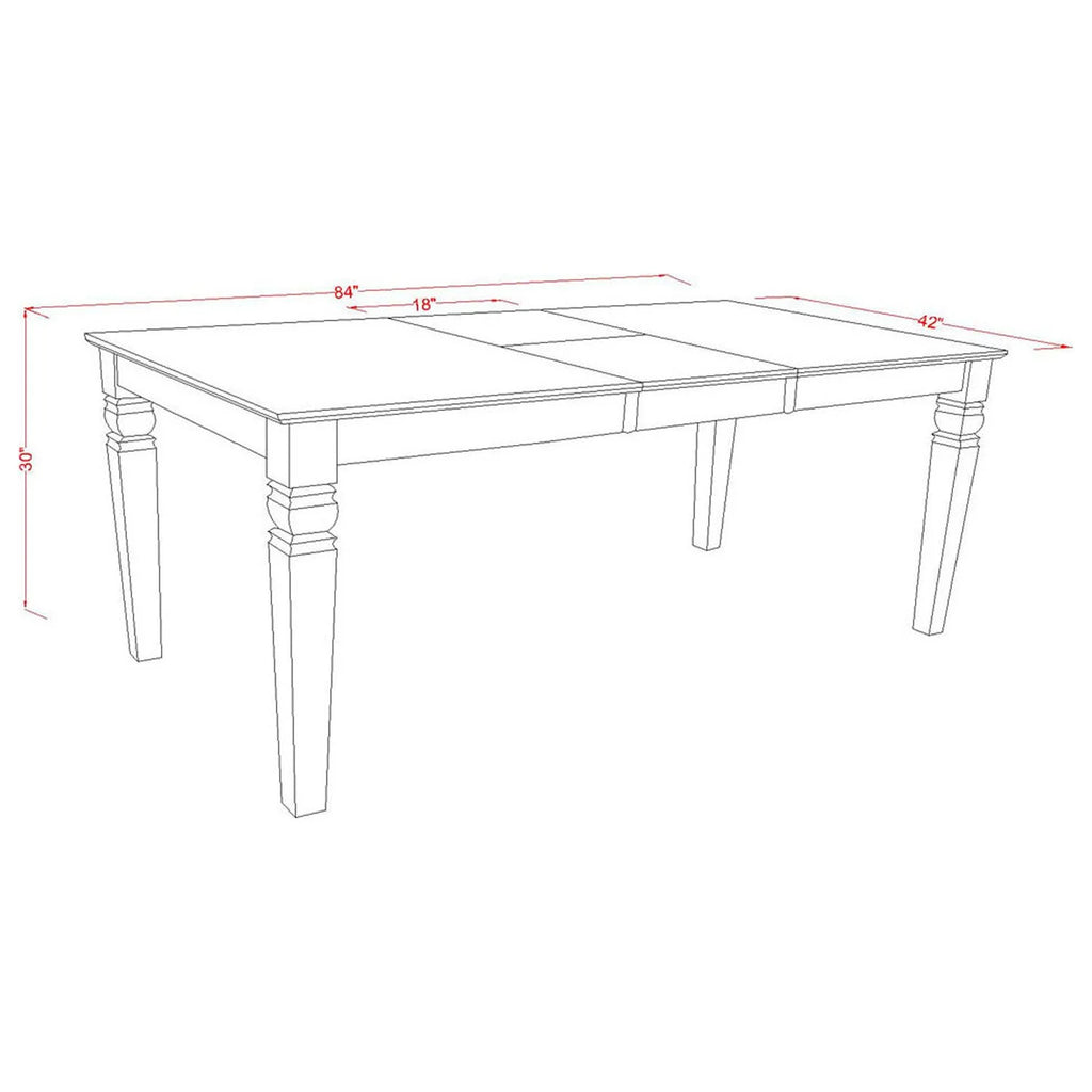 9-Piece Dining Room Set with 8 Chairs and Butterfly Leaf Table U155