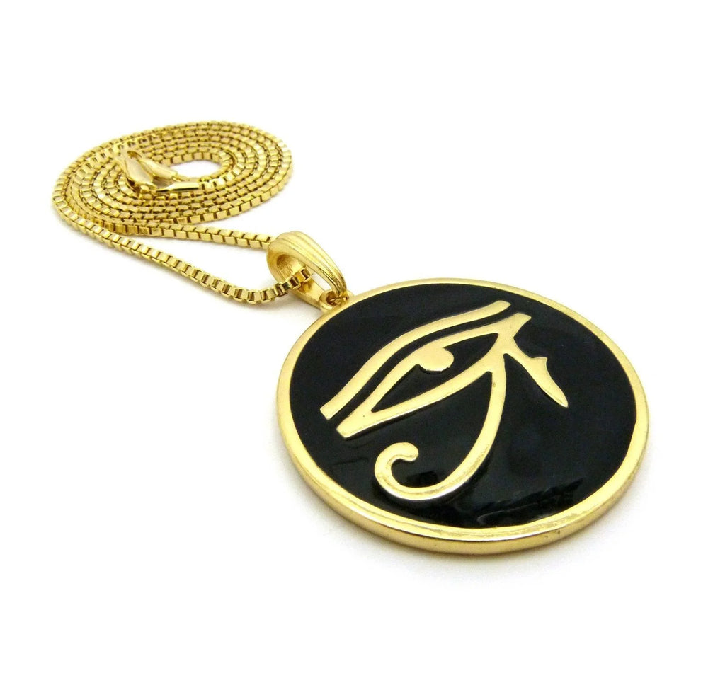 Round Pendant 24" Chain Necklace O807