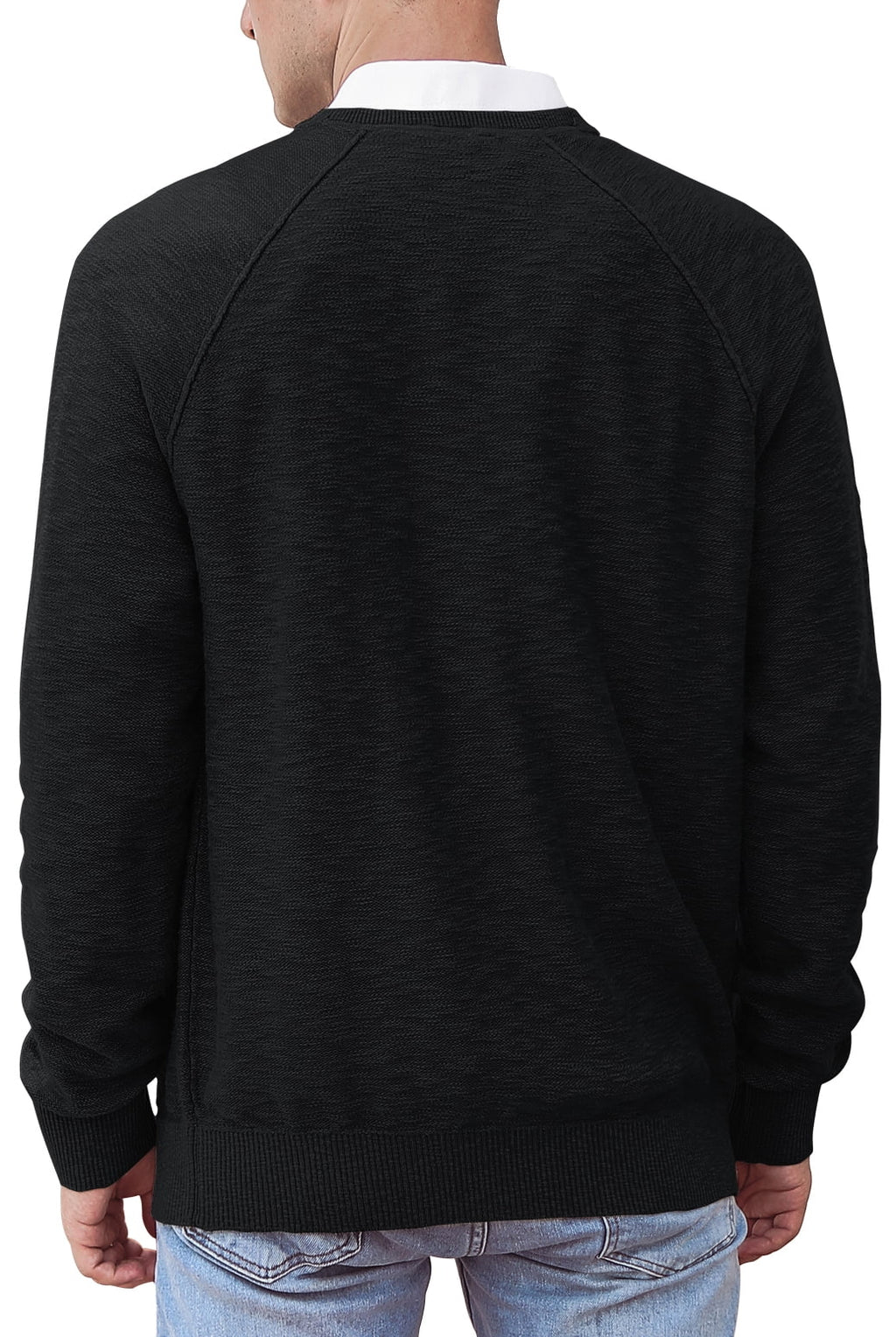 Cotton Rib Knit Crewneck Sweater K17447