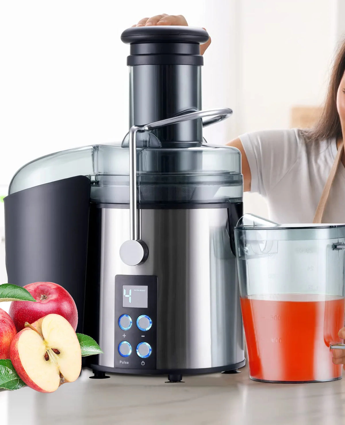 3" Feed Chute Centrifugal Juicer with Stainless Steel Filter D244663