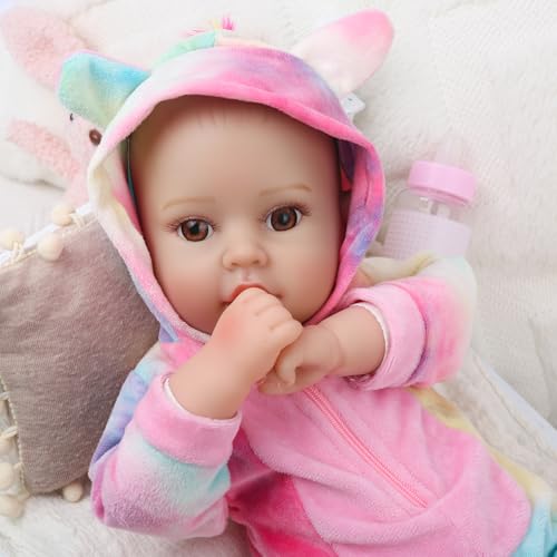 18 inches Realistic Soft Body Baby Dolls with Bottles & Pacifier Z68274