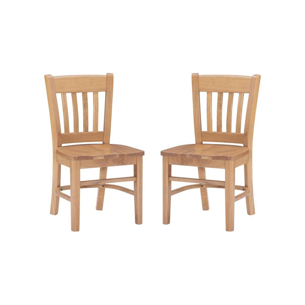 Natural Wood Kids Chair (Set of 2) U192