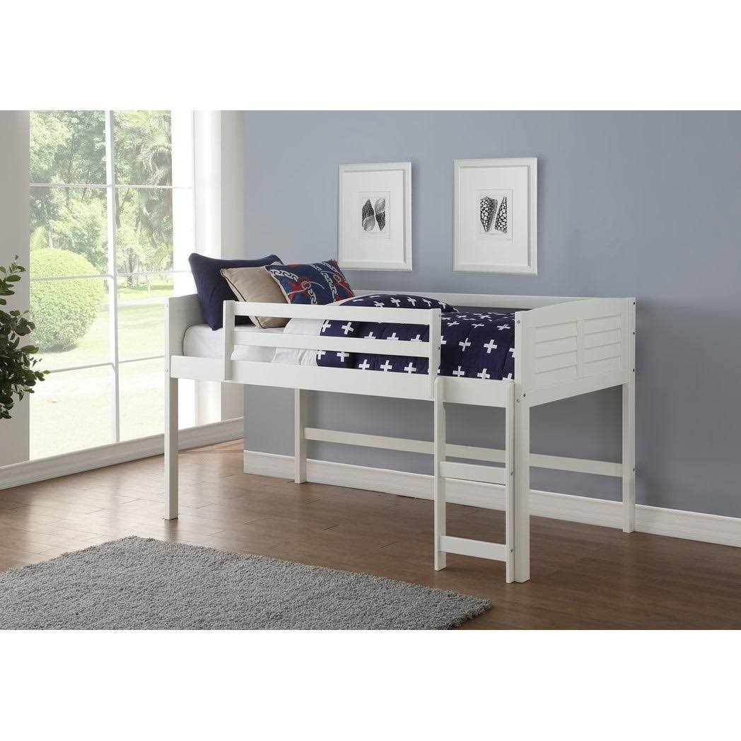 White Twin Tent Loft Bed I783