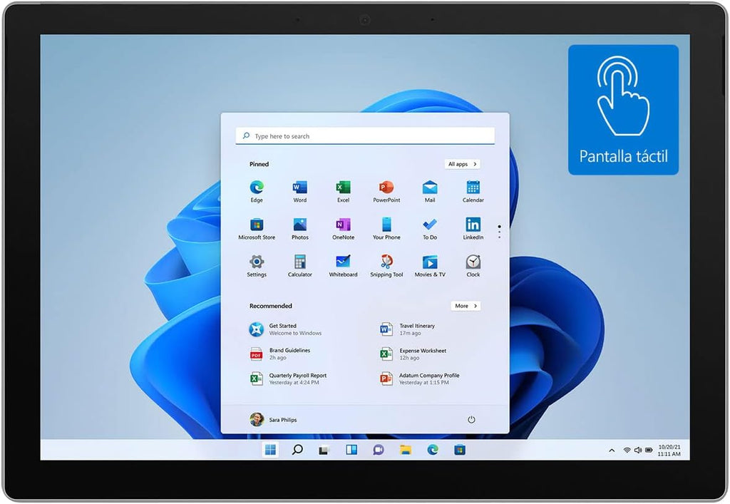 Surface Pro 128GB i5-1135G7 8GB RAM 12.3-inch Touchscreen Wi-Fi Quad-Core i5 Windows 11 Home Platinum C70916