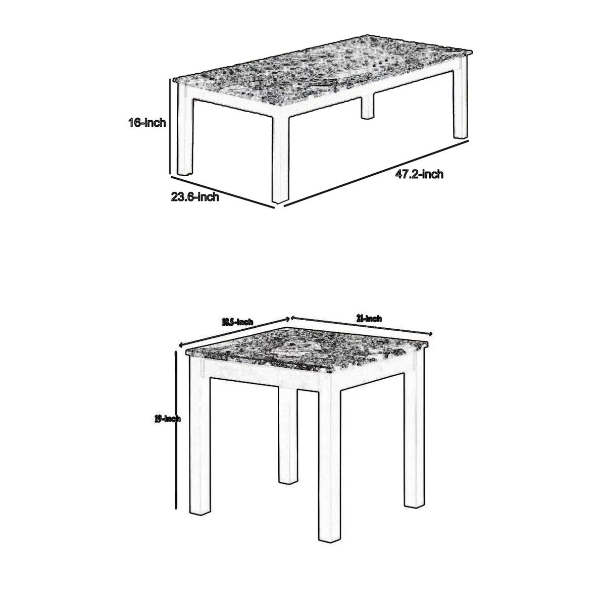 Brown 3 Piece Wooden Cocktail and End Table R9985