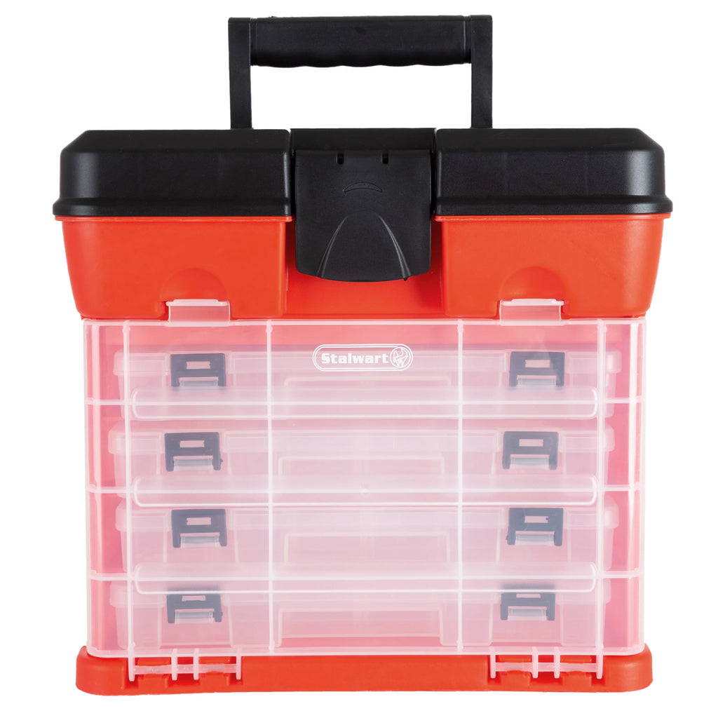 Portable Multipurpose Storage Tool Box with 4 Removable Trays A30022