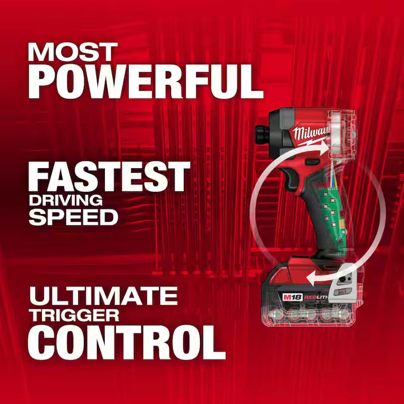 18-V Lithium-Ion Brushless Cordless 1/4 in. Hex Impact Driver Kit M7115
