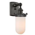 1-Light Armed Sconce Oil Rubbed Bronze White Y313422