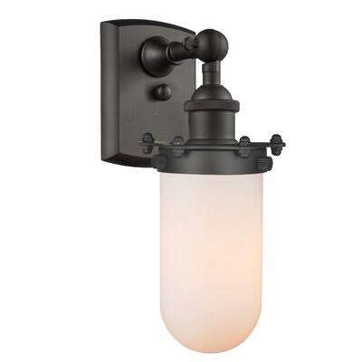 1-Light Armed Sconce Oil Rubbed Bronze White Y313422