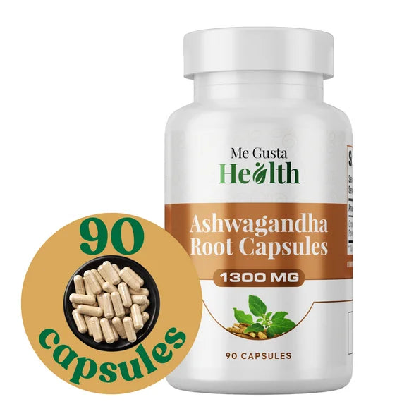 Ashwagandha Root Powder 1300mg 90 Capsules S227