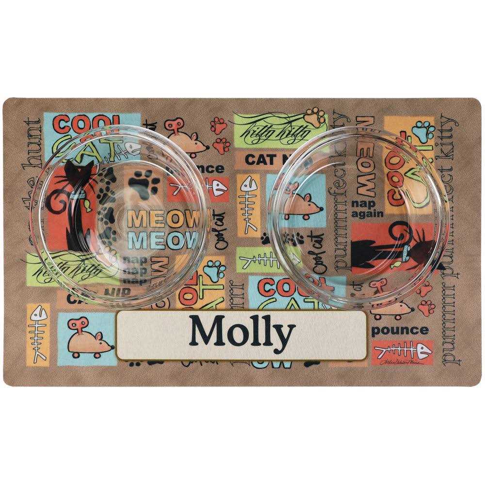 Personalized Pet Bowl Placemat F213