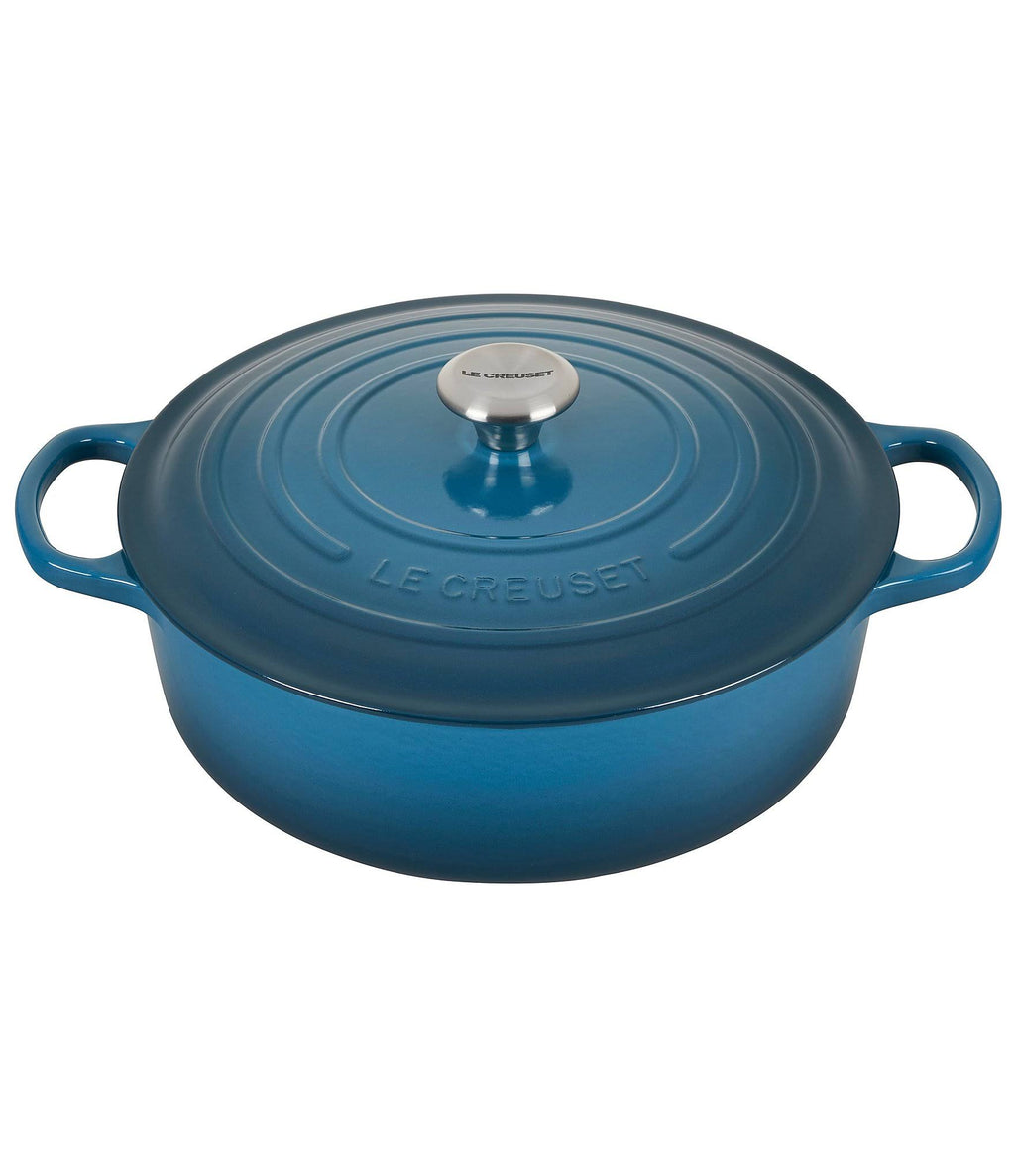 Deep Teal Round Wide Dutch Oven Z569131