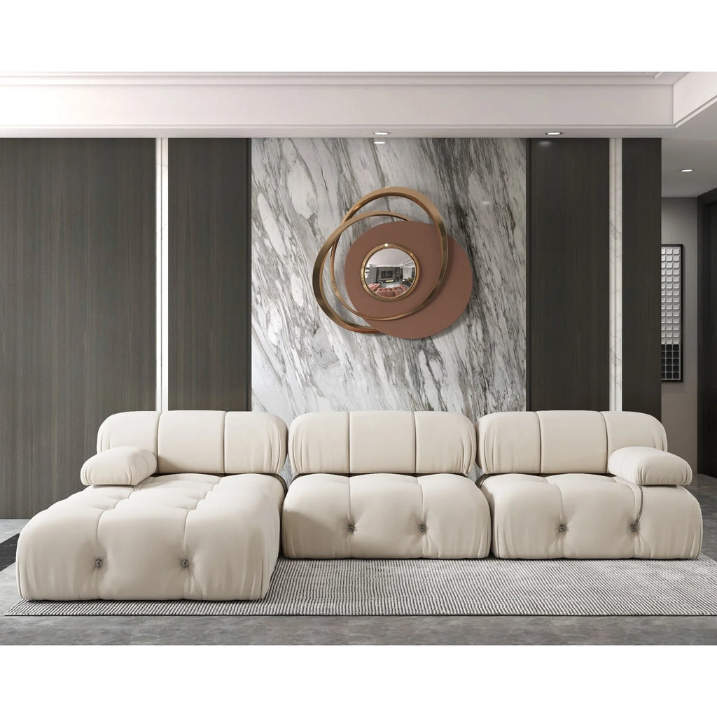 Velvet Upholstered Modular Sectional Sofa B302915