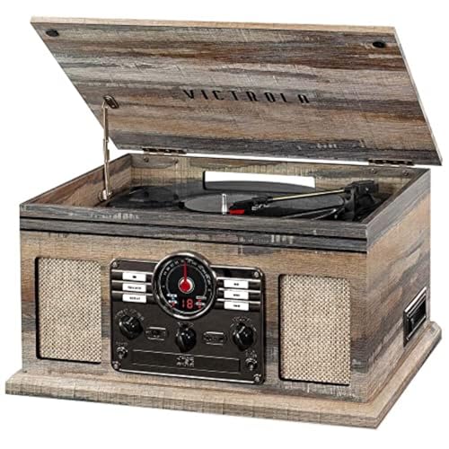 Natural 3-Speed Turntable with CD & Cassette Player, AM/FM Radio O3483