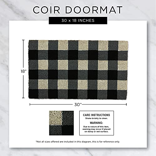 Natural Coir Doormat 18x30 Q366