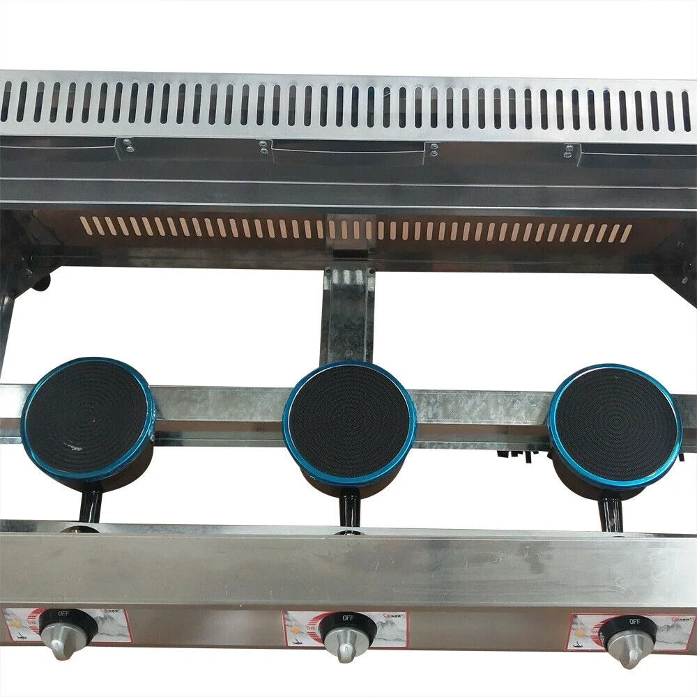 18L Propane NG Gas Fryer 3 Pan E951400