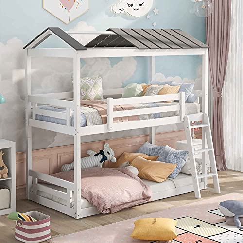 Queen Size Murphy Bed with Desk and 8 Shelves White T95174