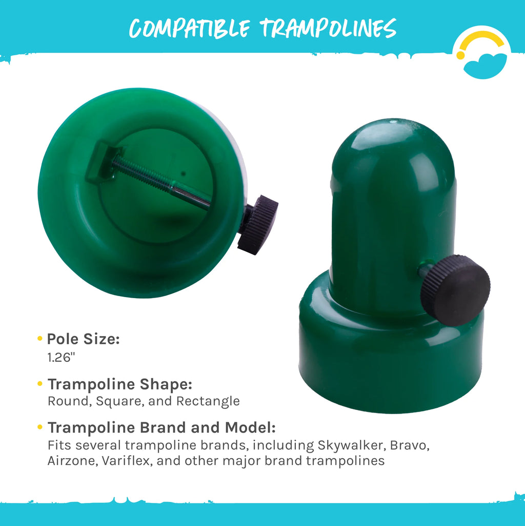 Trampoline Pole Caps, 1.26 Inches, Set of 6 K64587