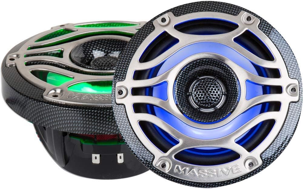 6.5 Inch Marine Coaxial Speaker with RGB LED Pair K7217