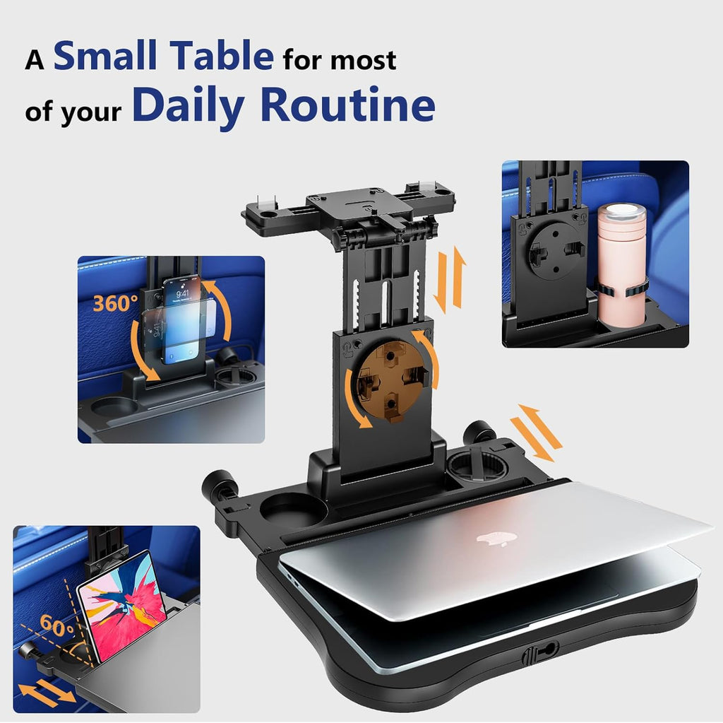 Foldable Car Seat Tray Table with Non-Slip Pad D200