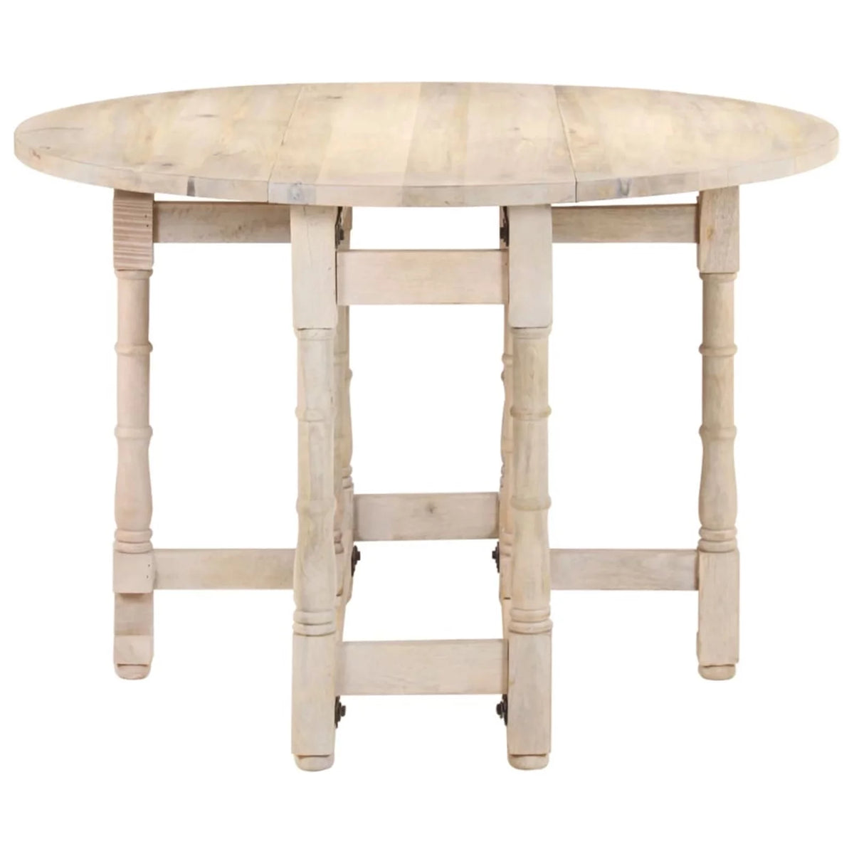 Round Solid Mango Wood Dining Table N96040