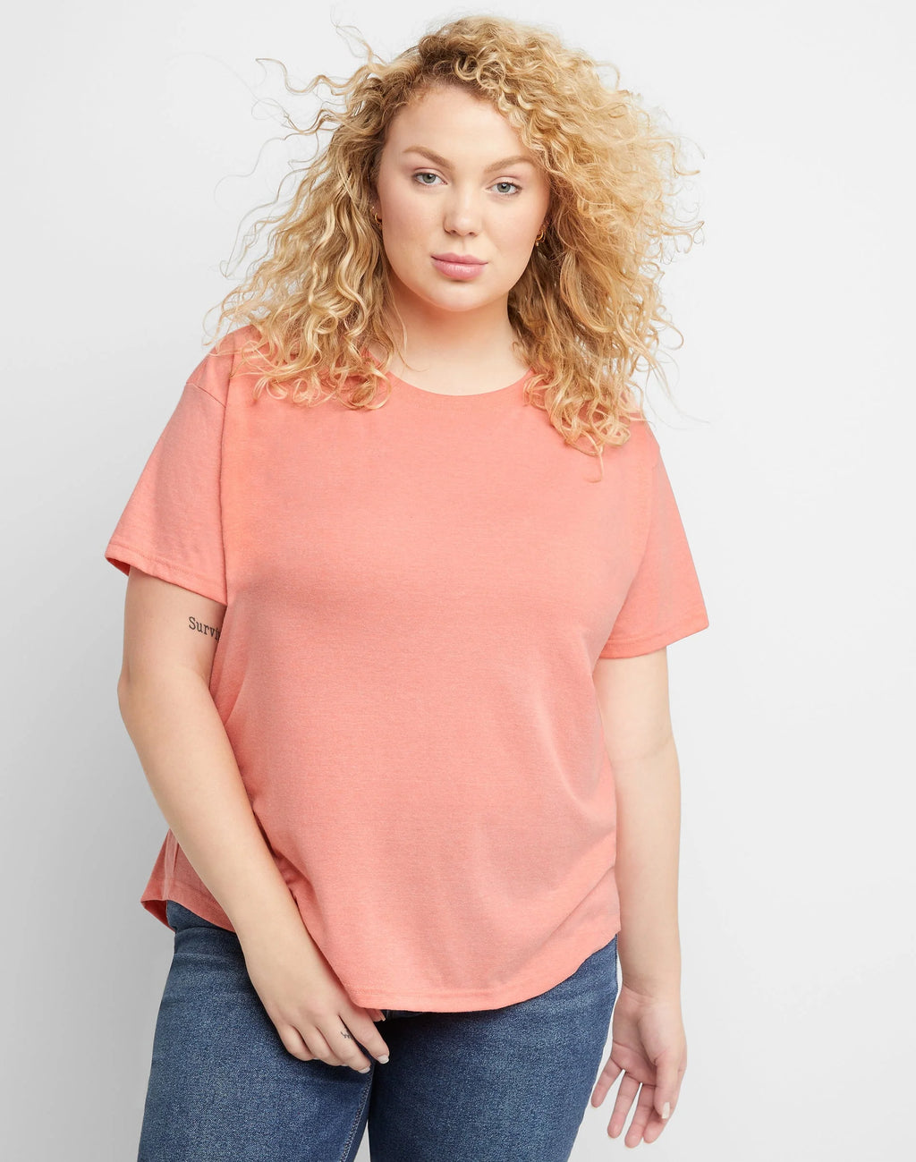Women's Tri-Blend T-Shirt Relaxed Fit Plus Size B886