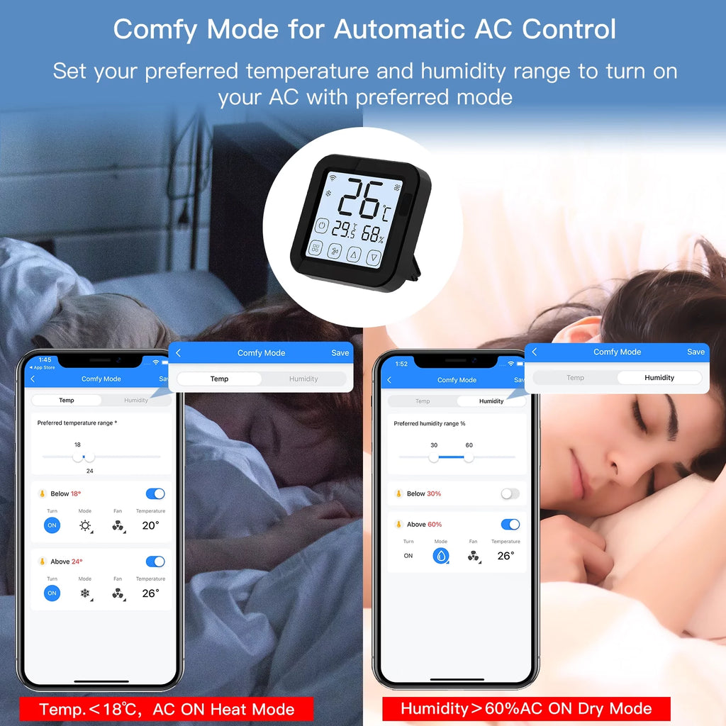 Smart Wifi IR Air Conditioner Controller with LCD Display J32872