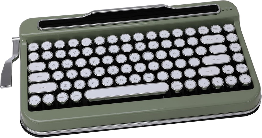 White Chrome Keycap Bluetooth Keyboard X800