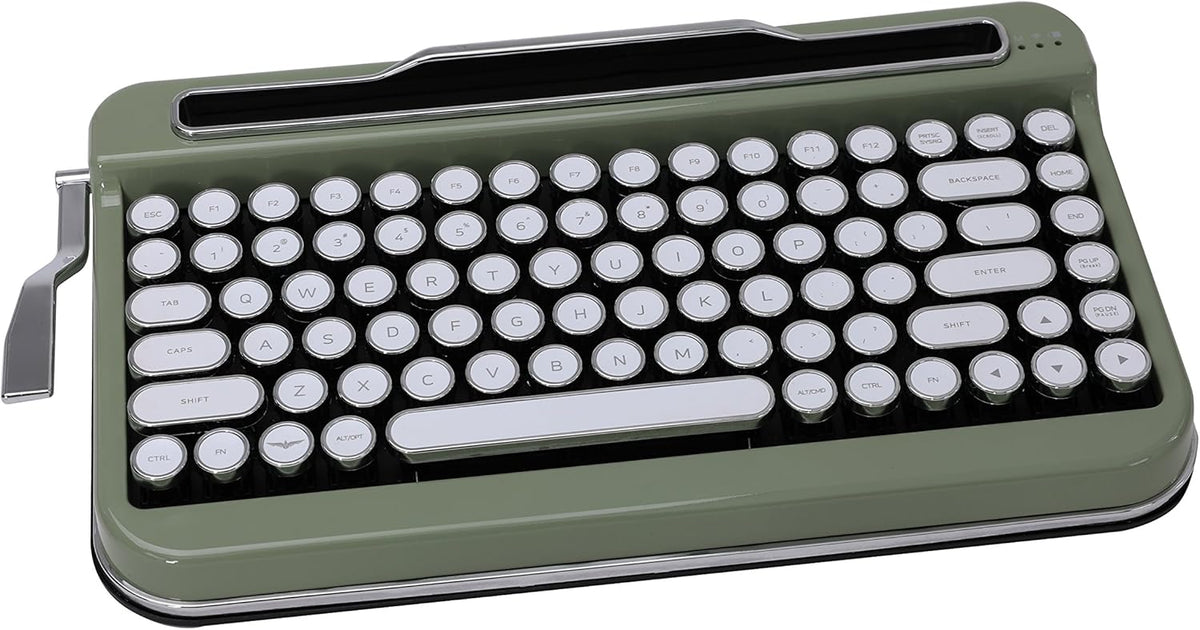 White Chrome Keycap Bluetooth Keyboard X800