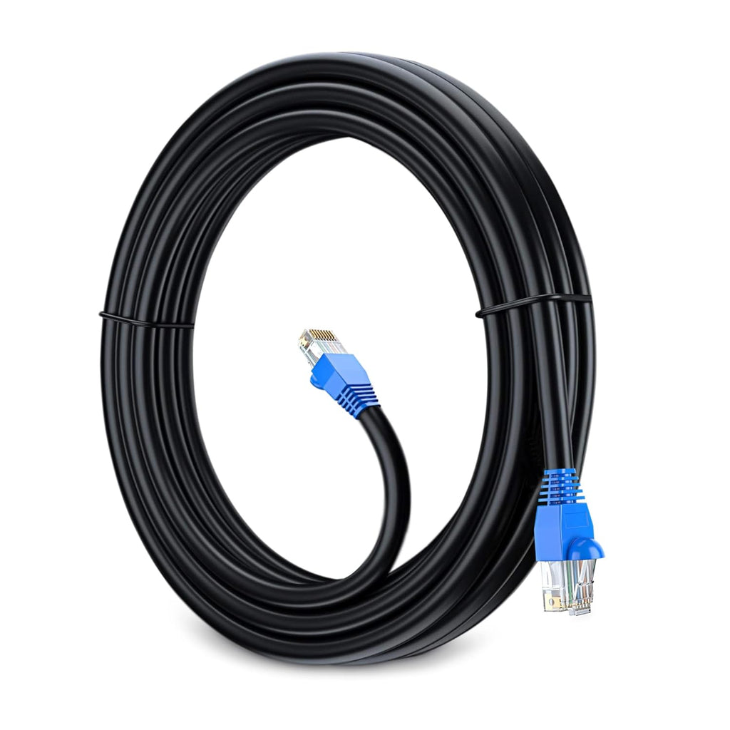 Black 250 ft Cat5e Outdoor Ethernet Cable K35646