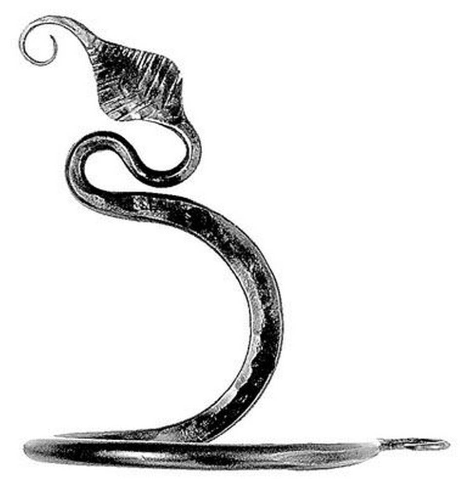 Black Acorn Leaf Towel Ring I142578