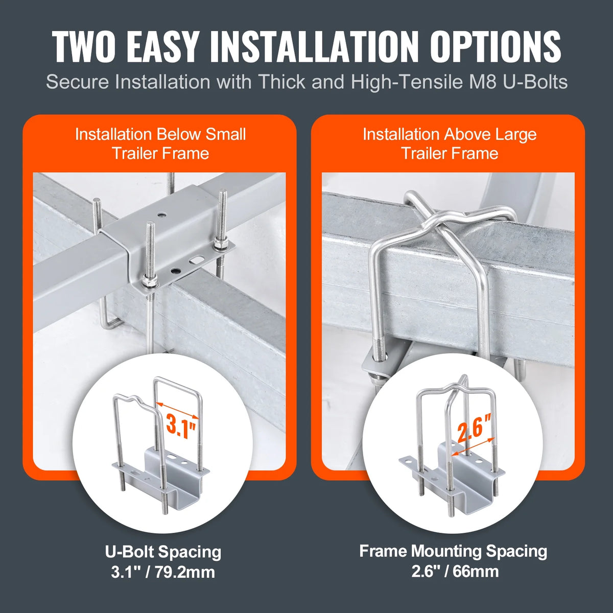 48” Galvanized Boat Trailer Guide on PVC Poles B72634