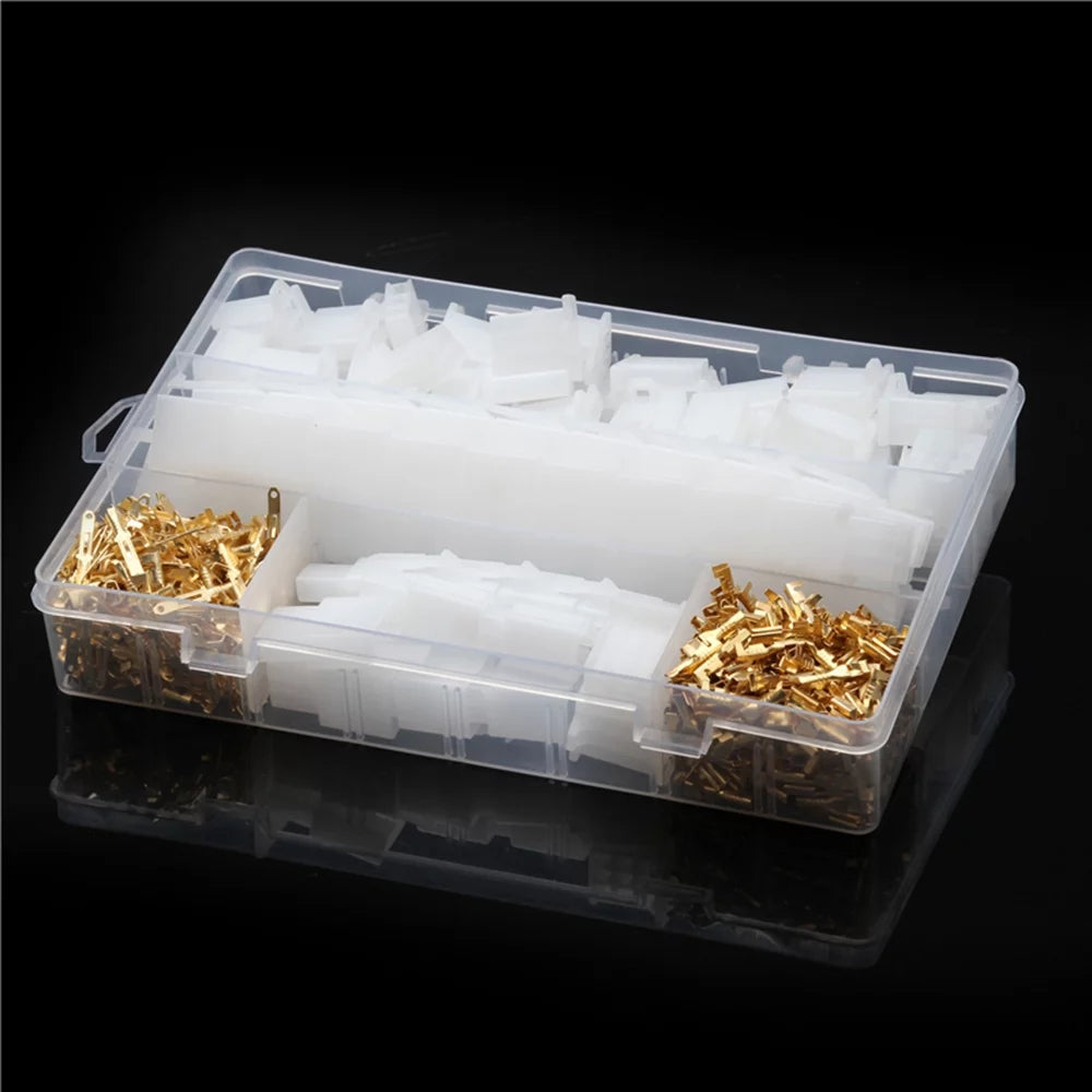 580 PCS 2.8mm 2 3 4 6 9 Pin Wire Cable Connector Terminal with Storage Box N957