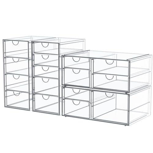 16 Drawer Clear Makeup Organizer P2009