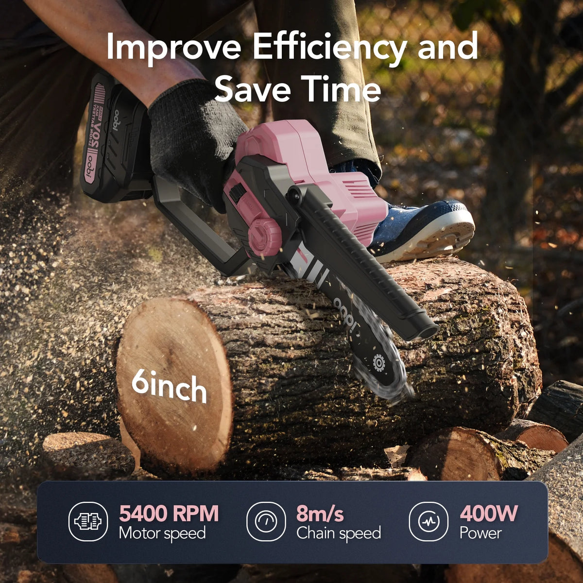 Cordless Handheld Mini Electric Chainsaw H311