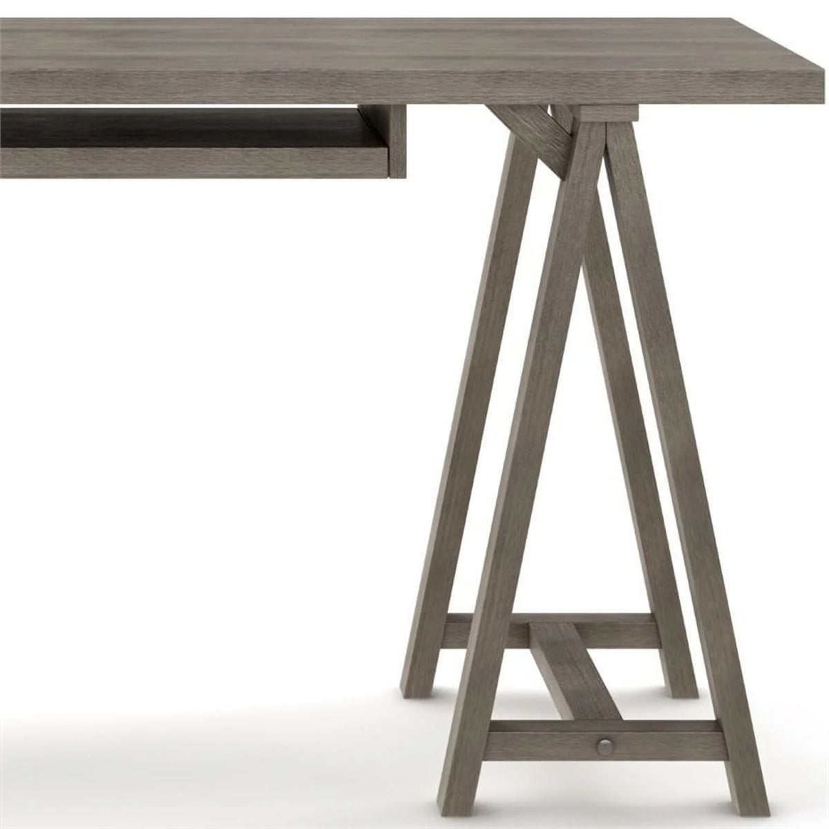 60" Solid Wood Computer Desk P28244