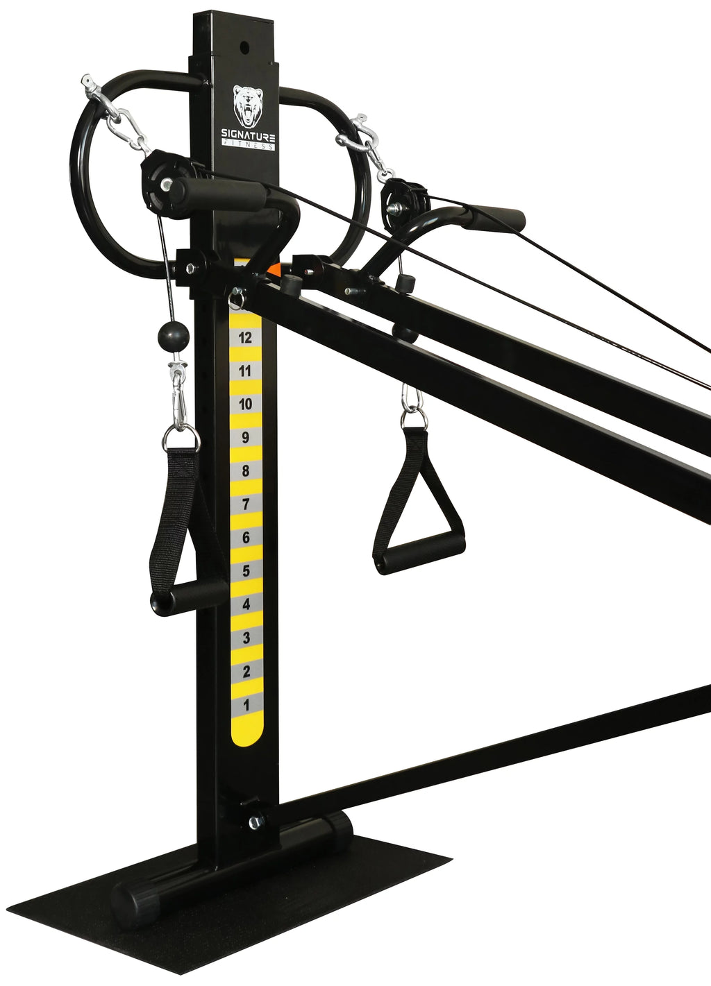 Home Gym System Workout Station with Resistance Bands and Floor Mats Y914253