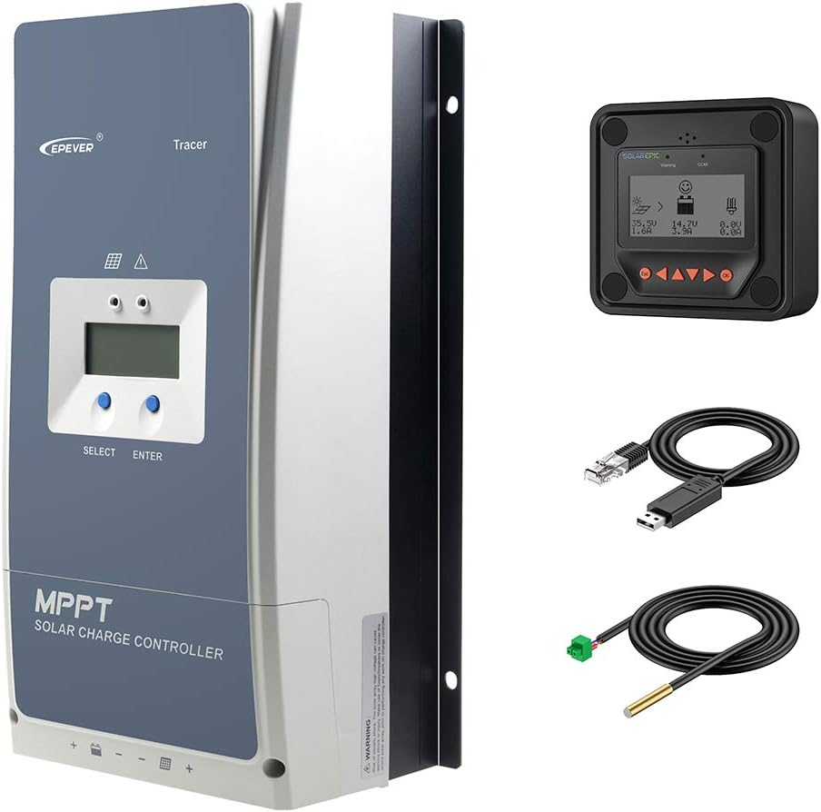 MPPT Solar Charge Controller 80A Negative Ground 200V with Remote Meter O252