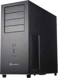 Black Aluminum front panel steel body ATX Mid Tower Computer Case X9579