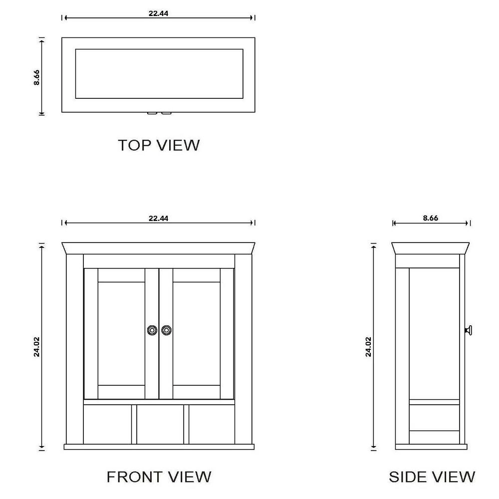 Gray Wall Cabinet H74529