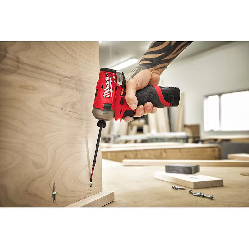 12-Volt Lithium-Ion 1/4 in. Cordless Hex Impact Driver Compact Kit G7622