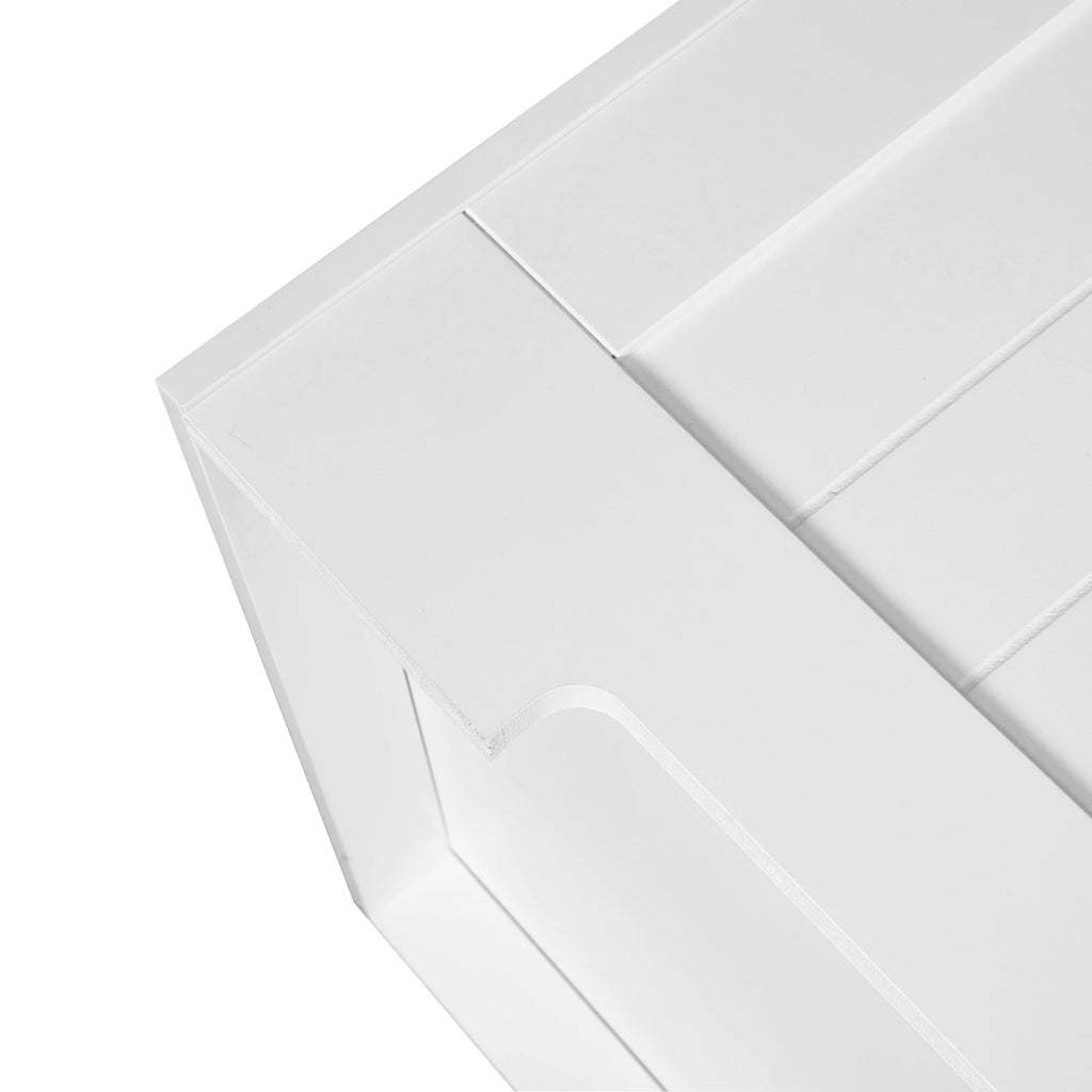 White Lift Top Wooden Storage Cabinet N352974