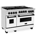 48 in. Gas Range with White Matte Door D6714