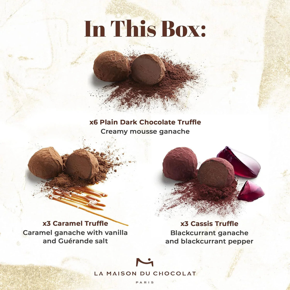 13 Pcs Dark Chocolate Truffles Gift Box H317