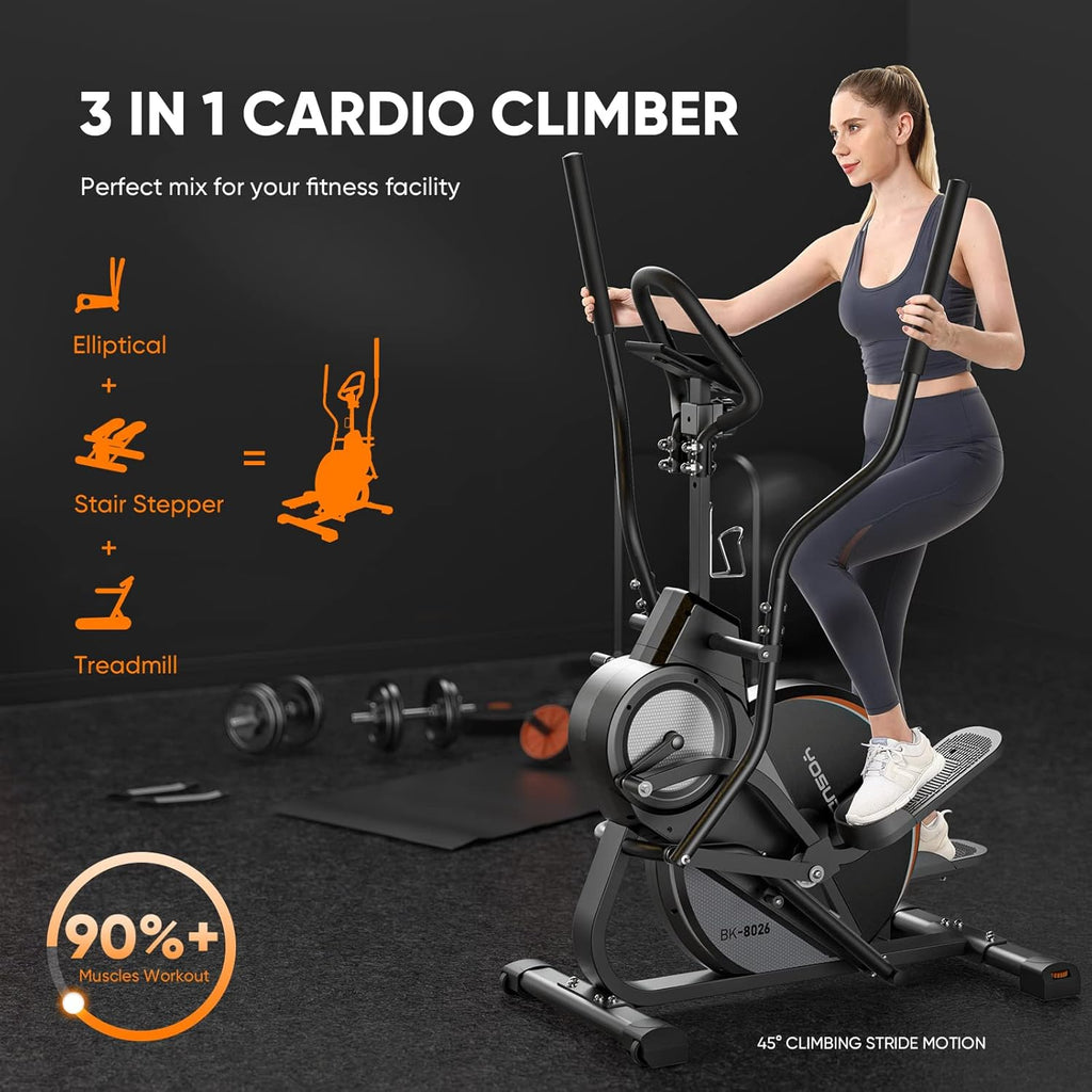 Stepping Elliptical Machine with 16 Resistance E894006