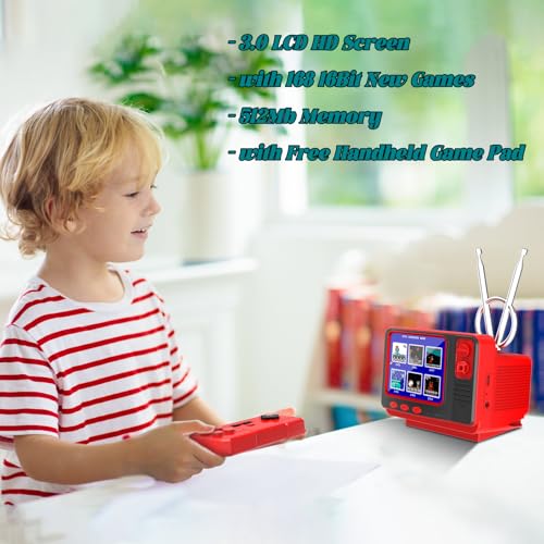 Handheld Retro Video Game with 3.0 Inch Screen (Wood) Z62508