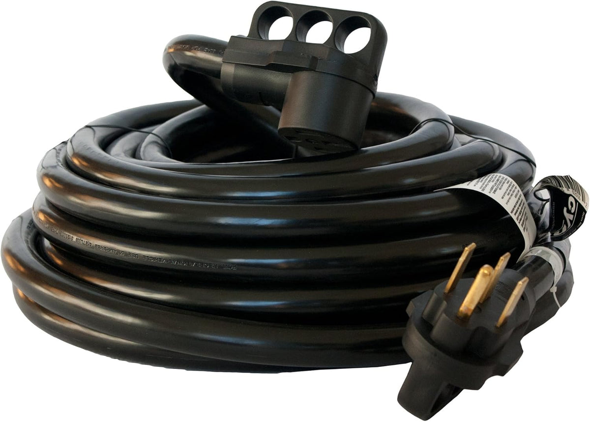 50 Amp 50 Feet RV Camper Electrical Extension Cord with Storage Strap G40633