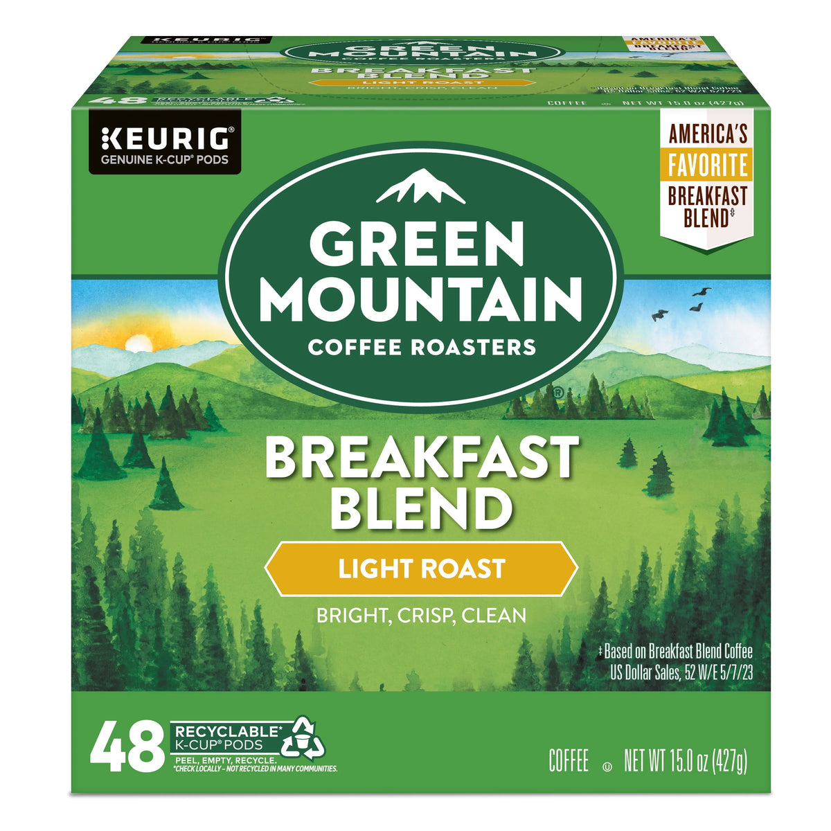 Light Roast K-Cup Coffee Pods, 48 Count J4118